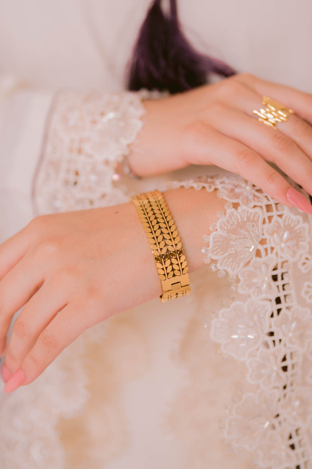 Golden Whisper Cuff