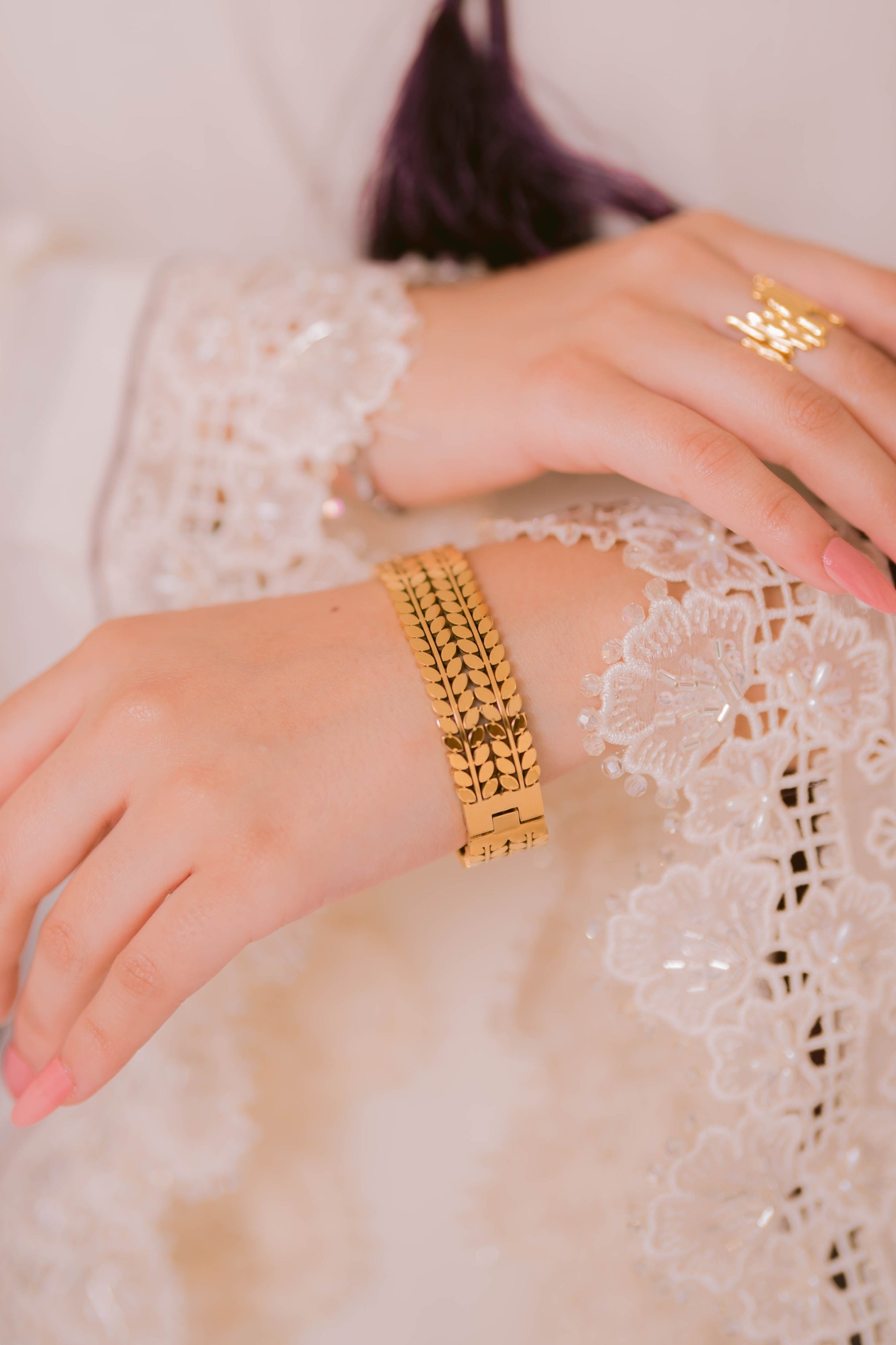 Golden Whisper Cuff
