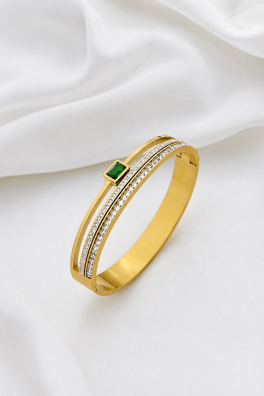 Emerald Whisper Bracelet